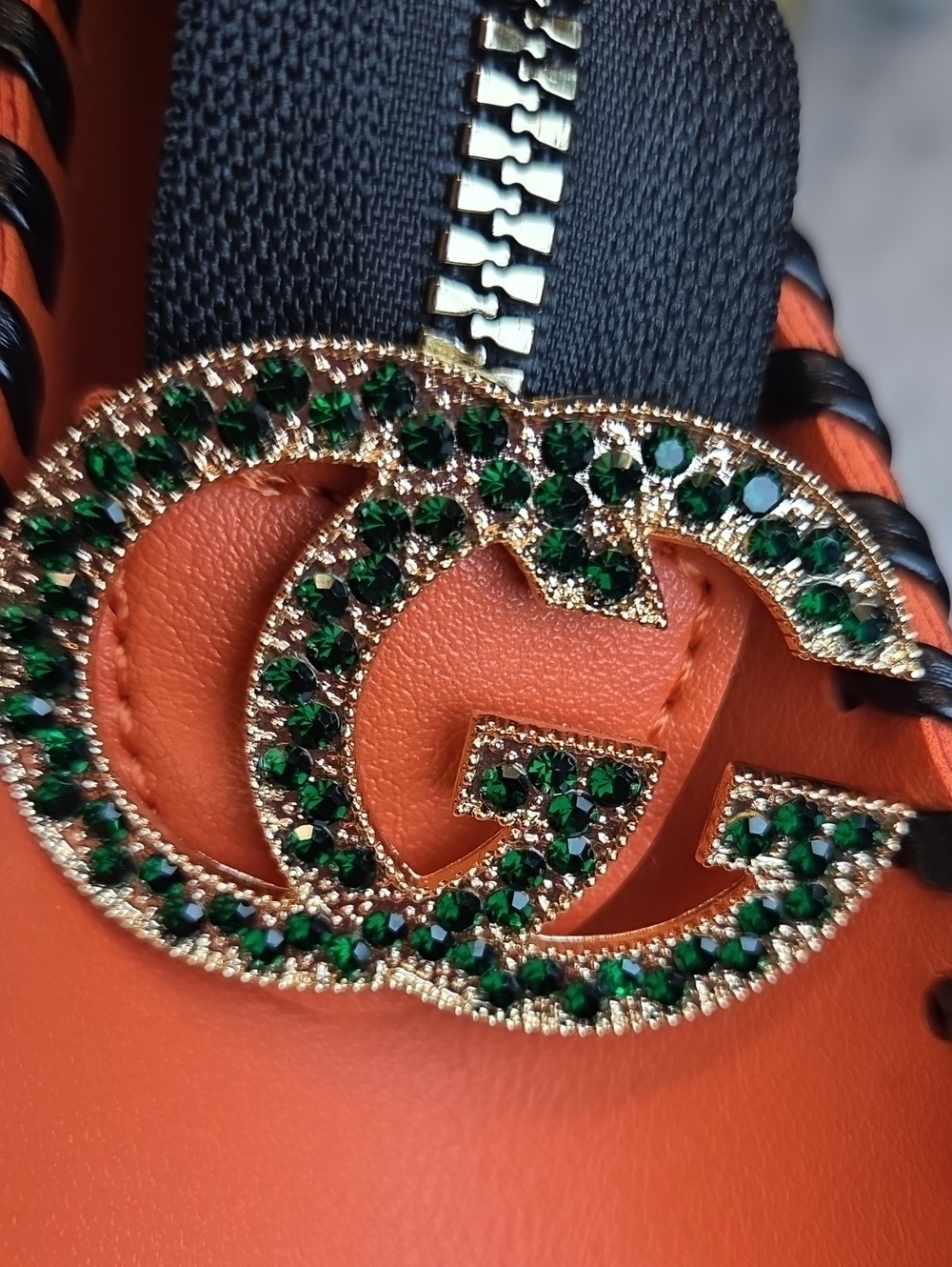 Fashion Multicolor GG Patterned Mini Tote with Black Handles & Crossbody Strap - Picture 10 of 15